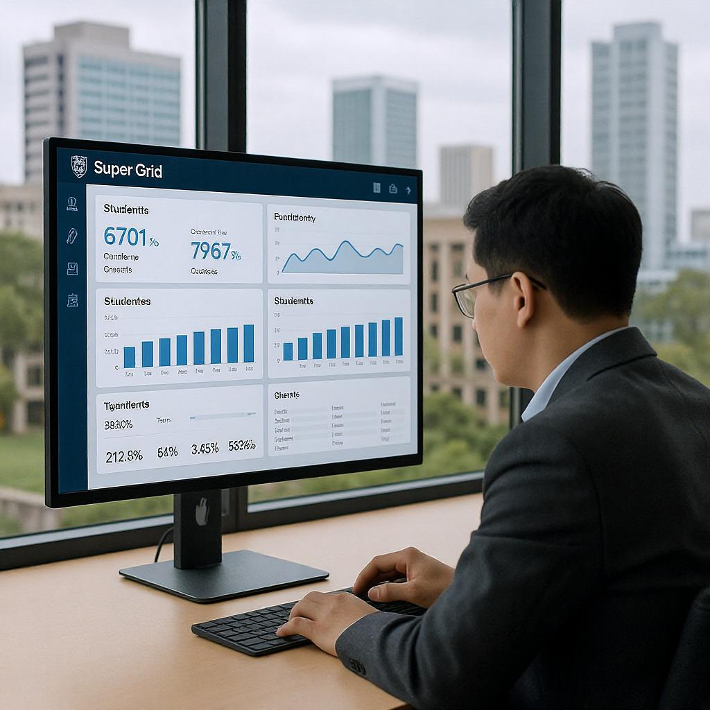 University analytics dashboard