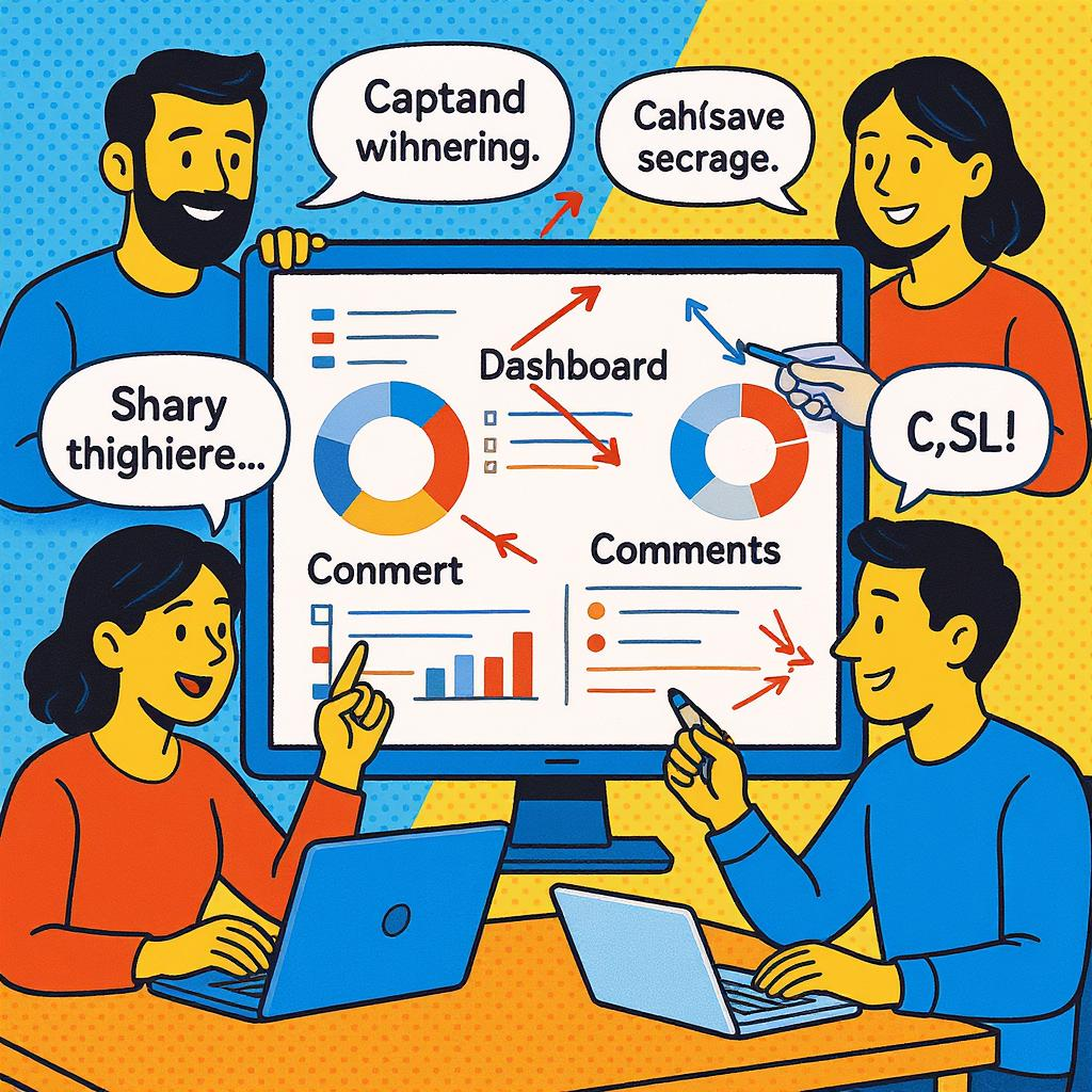 Team annotation on dashboard