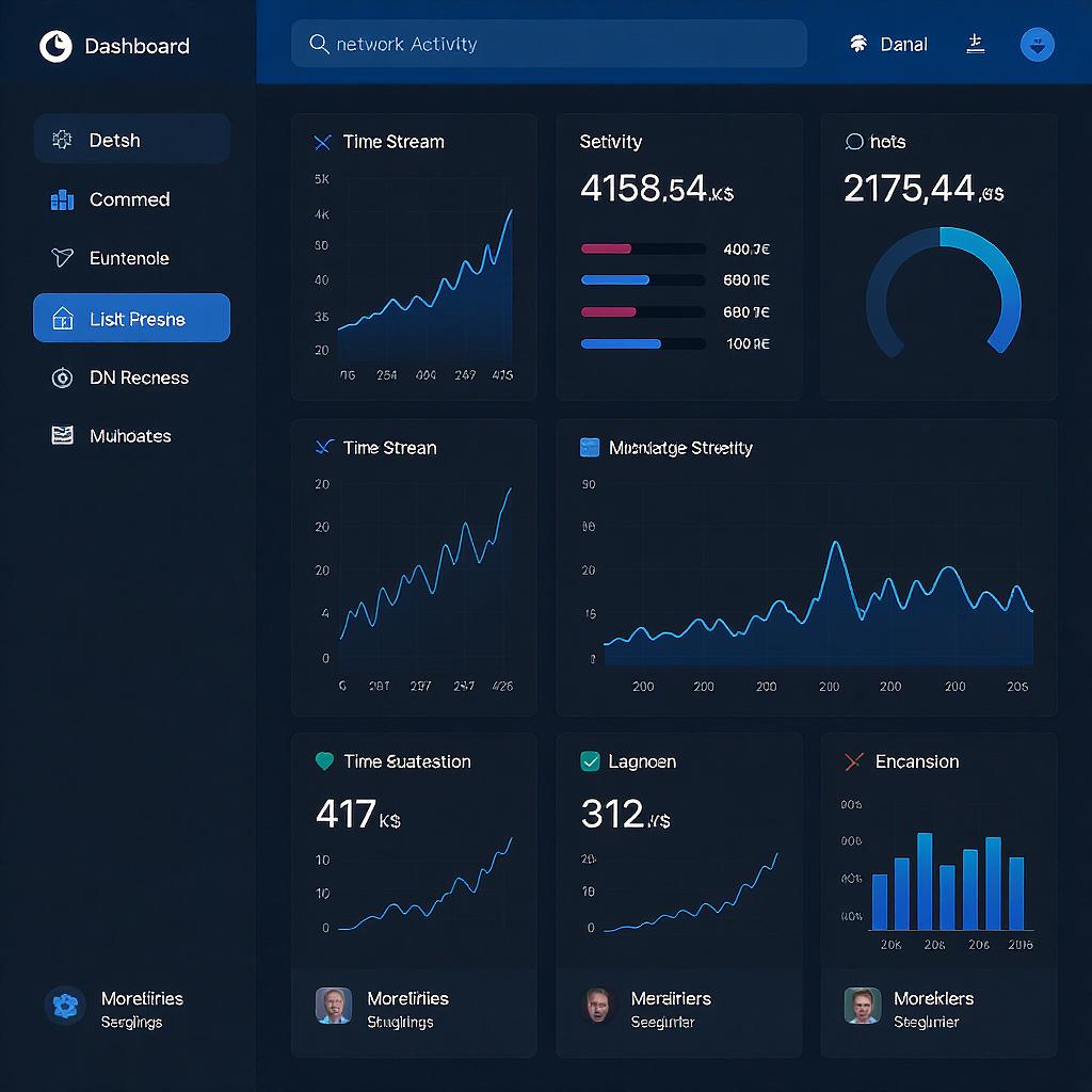 Real-time monitoring dashboard